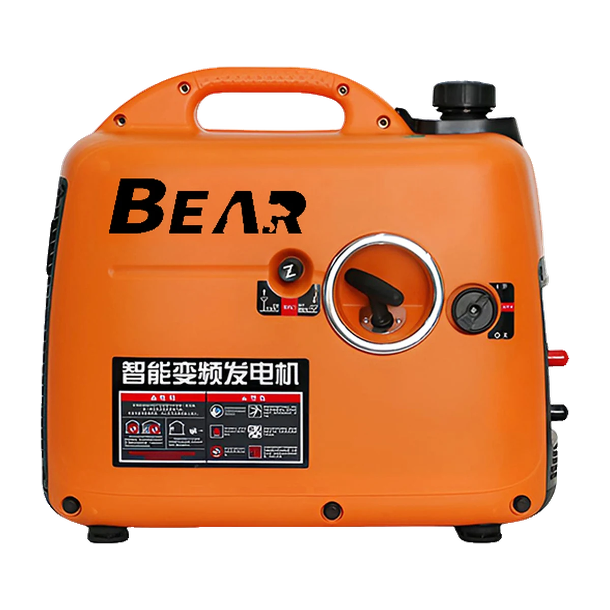 Orange T1200 unit with a BEAR wordmark viewed from the broad control side