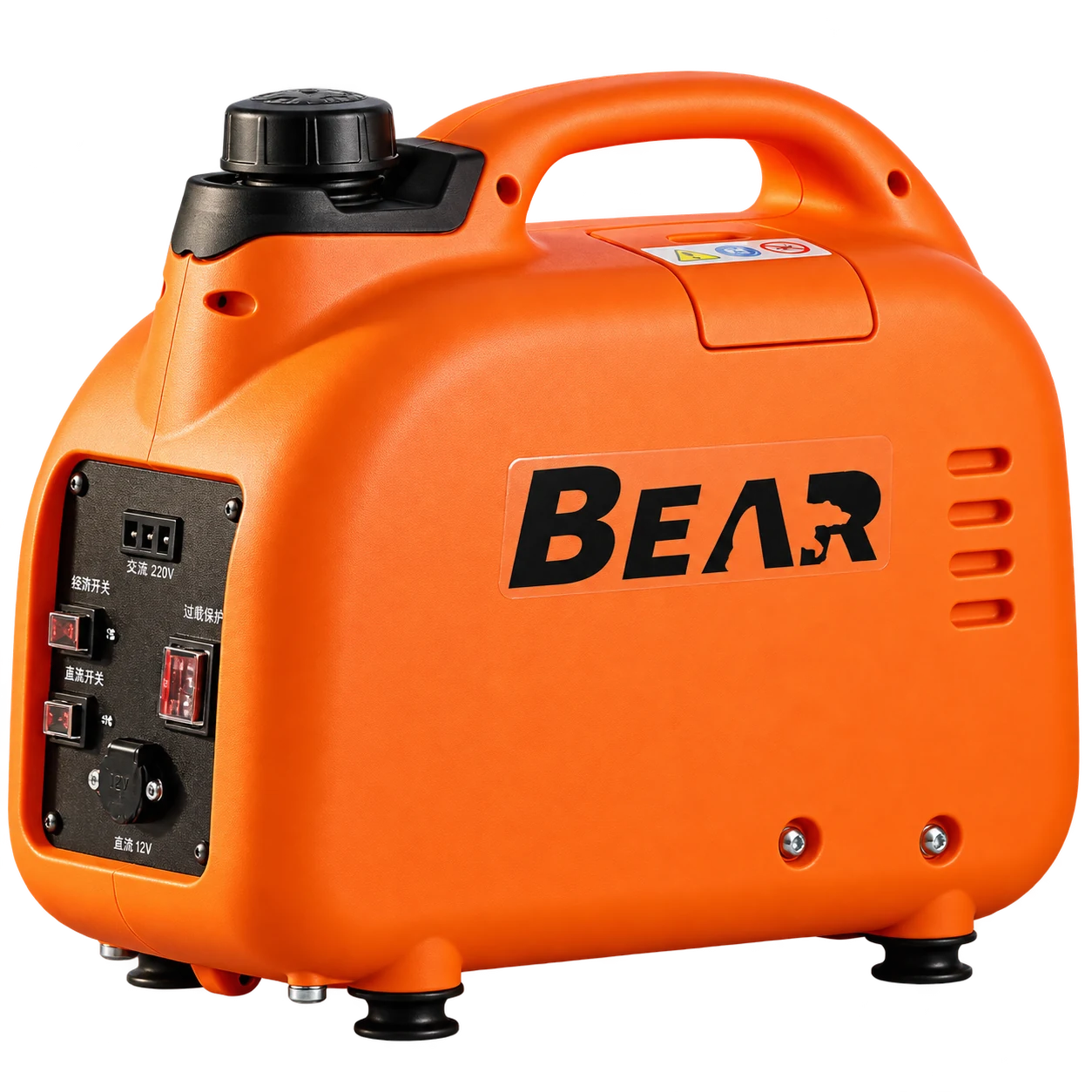 Orange BEAR-marked T900 enclosed unit viewed from the control side